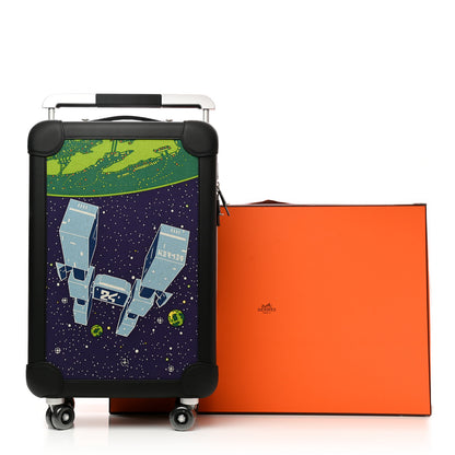 Hermes Militaire Sport Canvas Taurillon Regate R.M.S. Trolley Case Luggage 9 of 9
