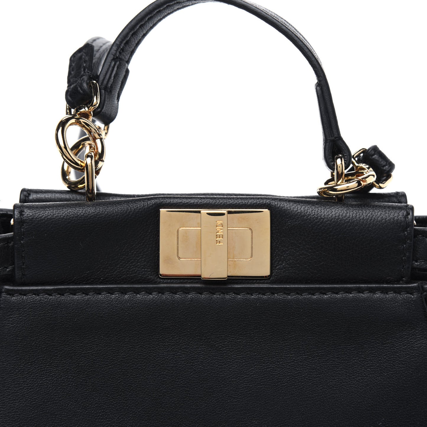 Nappa Micro Peekaboo Iconic Satchel Black