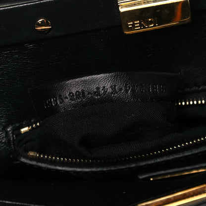 Fendi Nappa Mini Peekaboo Iconic Satchel Black 7 of 9