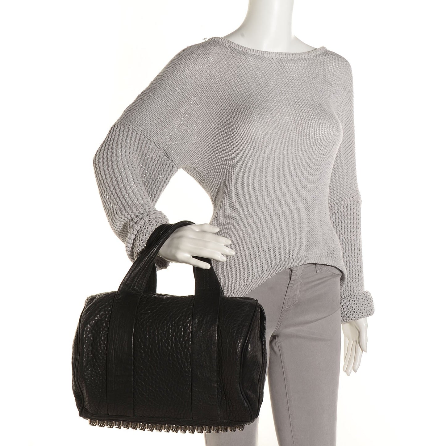 Pebbled Lambskin Rocco Black