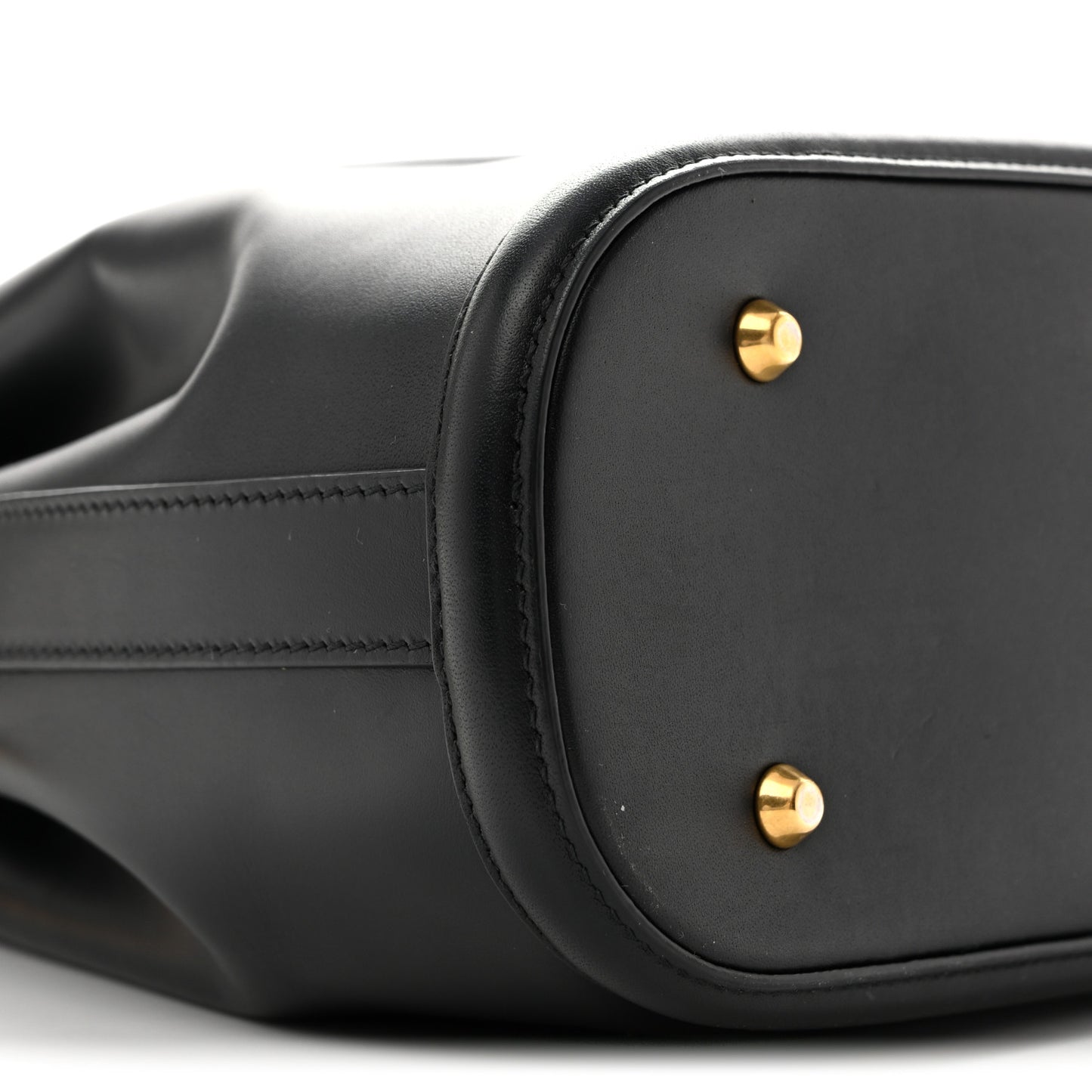 Calfskin CD Embossed Medium C'est Chain Bucket Bag Black