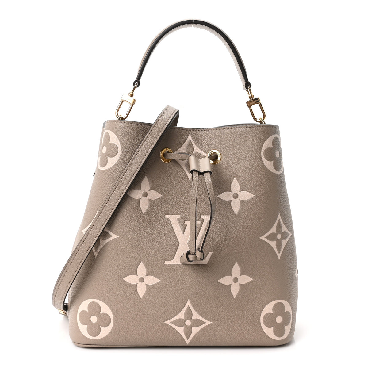 Louis Vuitton Empreinte Monogram Giant Neonoe MM Tourterelle Creme 1 of 10