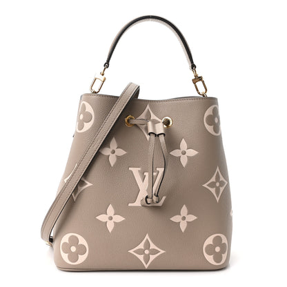 Louis Vuitton Empreinte Monogram Giant Neonoe MM Tourterelle Creme 1 of 10