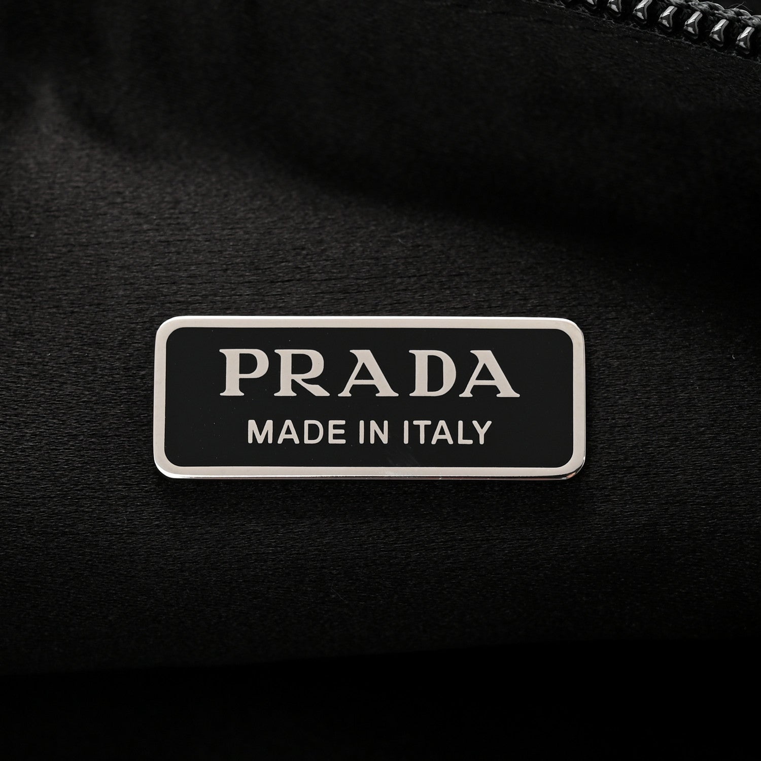 Prada Satin Crystal Mini Re-Edition 2000 Bag Black 6 of 12
