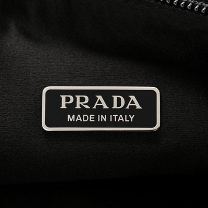 Prada Satin Crystal Mini Re-Edition 2000 Bag Black 6 of 12