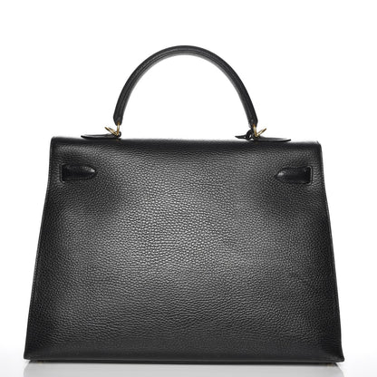 Hermes Ardennes Kelly Sellier 35 Black 6 of 33
