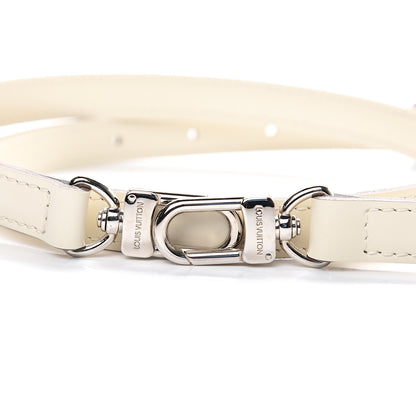 Louis Vuitton Calfskin 16mm Adjustable Shoulder Strap Ivory 3 of 4