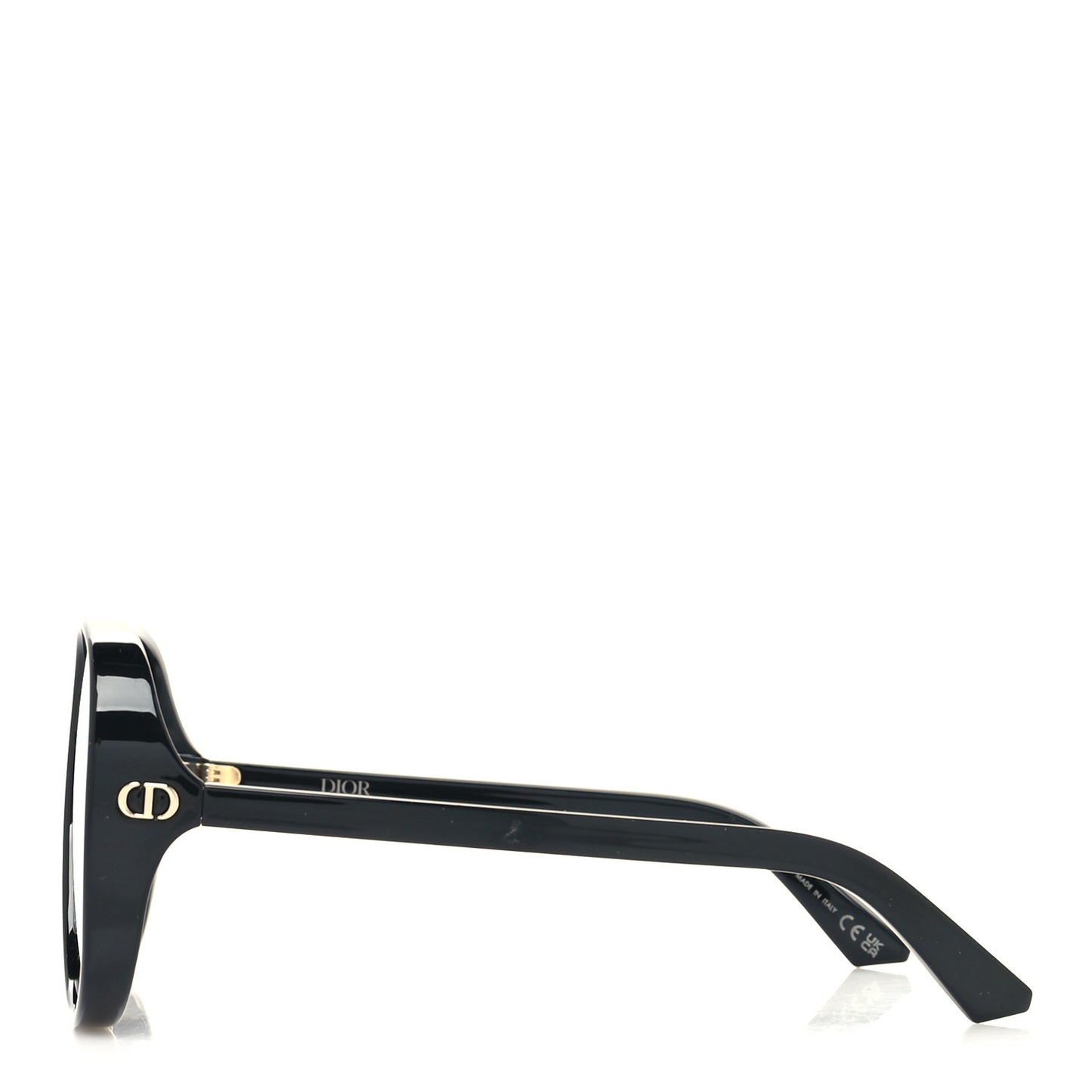 Transparent Acetate D-Doll Sunglasses Black