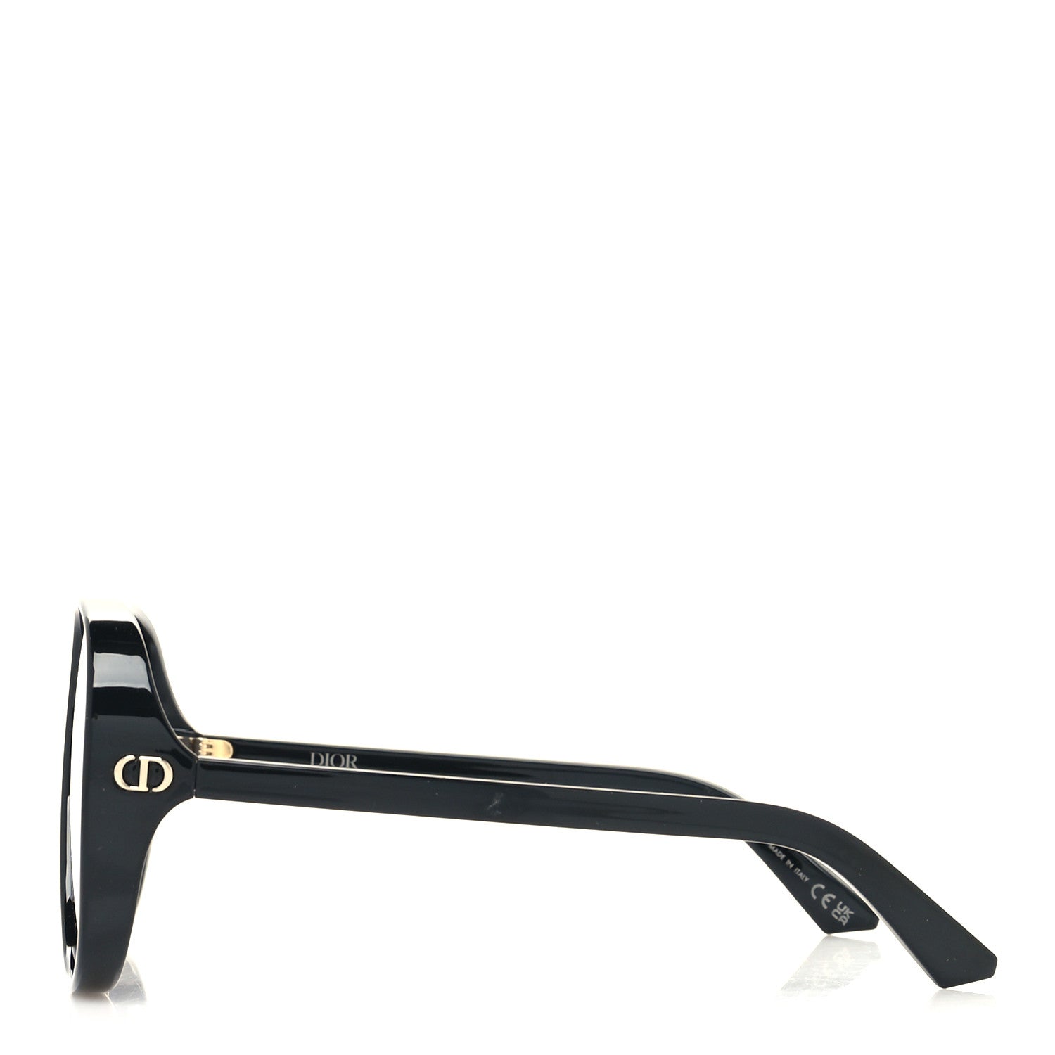Christian Dior Transparent Acetate D-Doll Sunglasses Black 3 of 8
