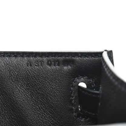 Hermes Swift Kelly Pochette Clutch Black 7 of 9