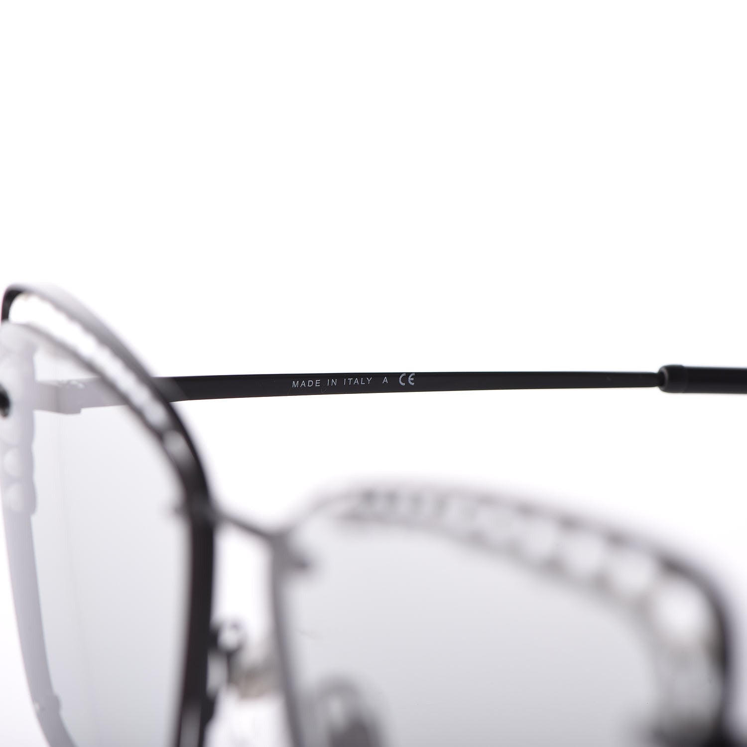 Chanel Square Frame Pearl Sunglasses 4235-H Black 6 of 8