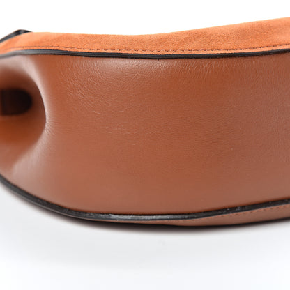 Chloe Suede Smooth Calfskin Drew Shoulder Bag Classic Tobacco 8 of 12