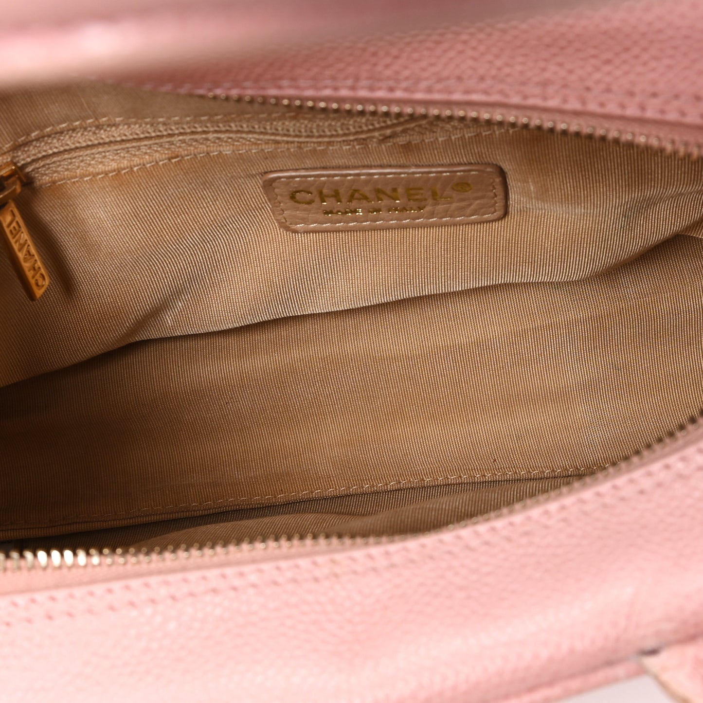 Caviar Quilted Small Bowler Pink