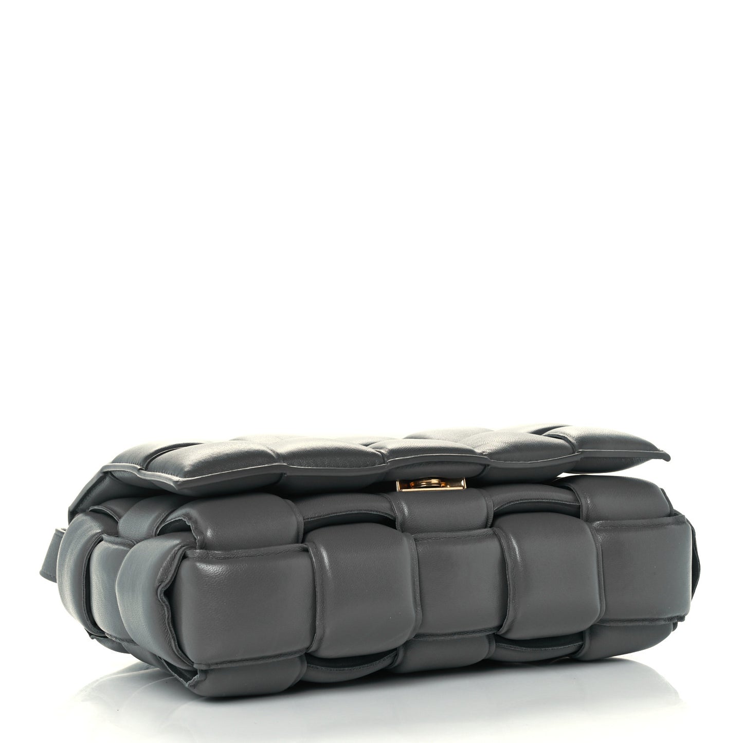 Nappa Maxi Intreccio Padded Cassette Crossbody Bag Thunder