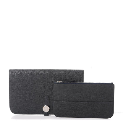 Hermes Togo Dogon Duo Wallet Bleu Ocean 3 of 15