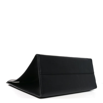 Gucci Calfskin Embossed Medium XL Tote Black 4 of 9