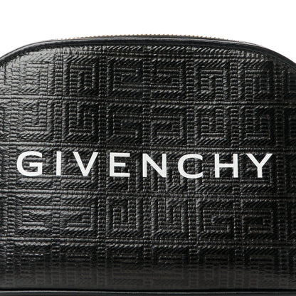 Givenchy Coated Canvas Logo 4G Embossed Cosmetic Pouch Black 8 of 10