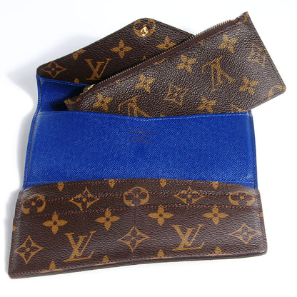 Louis Vuitton Monogram Josephine Wallet Blue 6 of 7