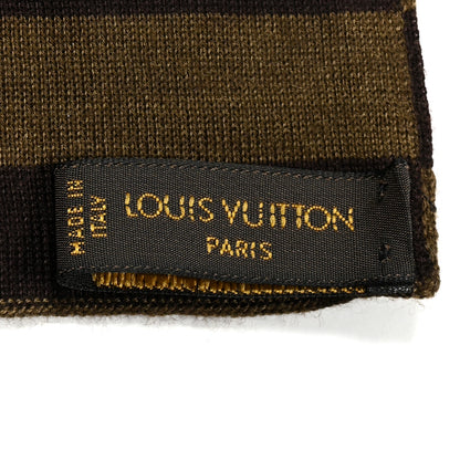 Louis Vuitton Cashmere Silk Monogram Scarf Brown 3 of 4