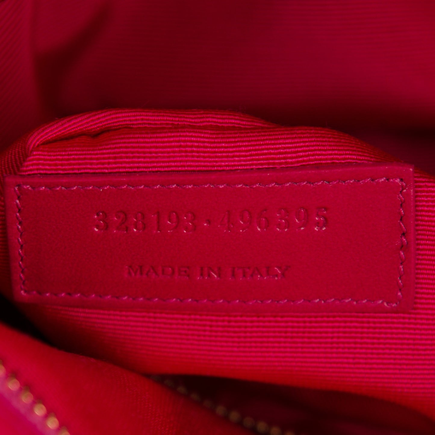 Smooth Calfskin Letters Fold-Over Clutch Fuchsia