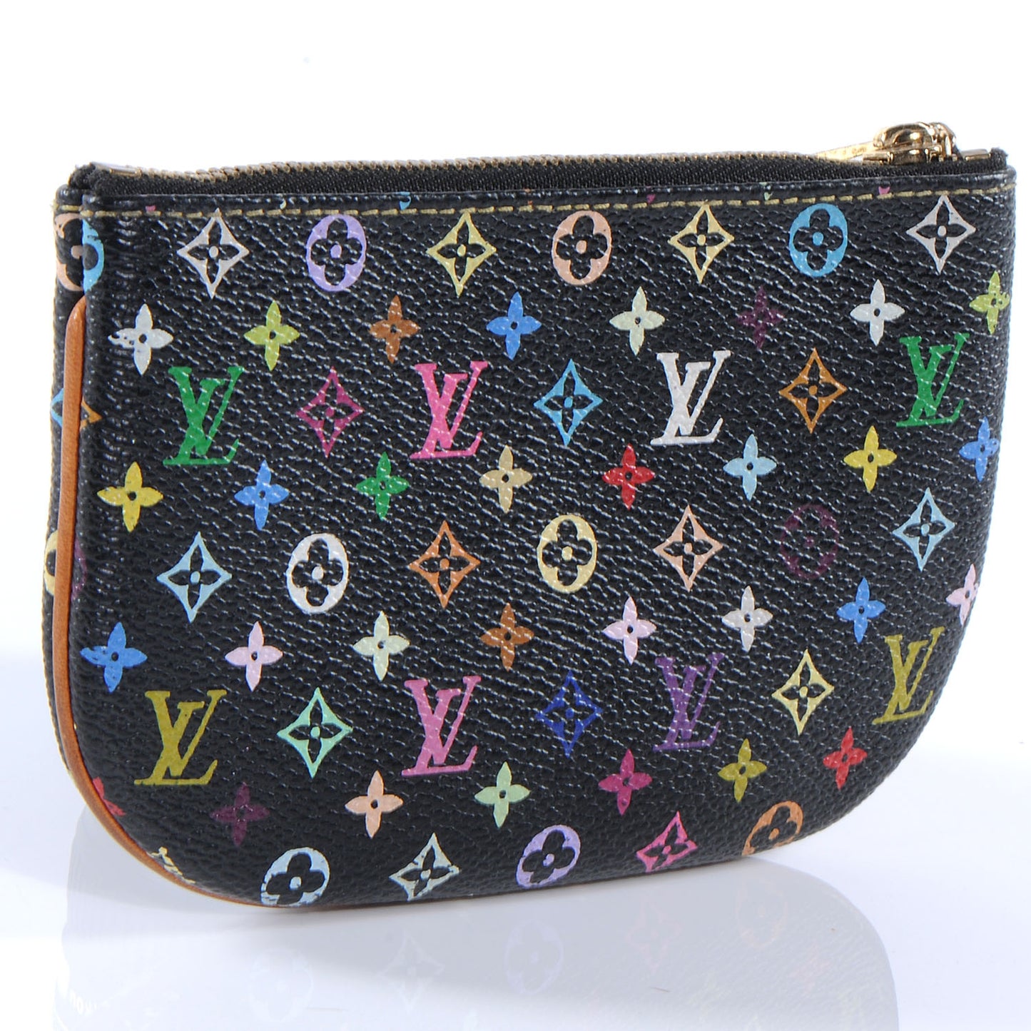Monogram Multicolor Pochette Plate MM Black