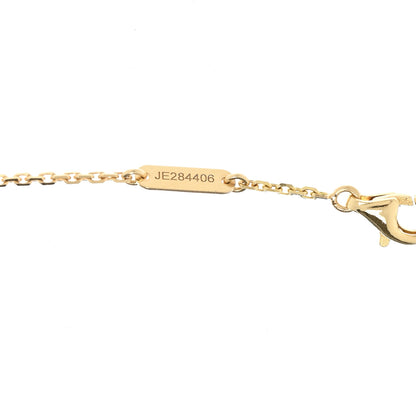 Van Cleef & Arpels 18K Yellow Gold Black Onyx Vintage Alhambra Pendant Necklace 5 of 5
