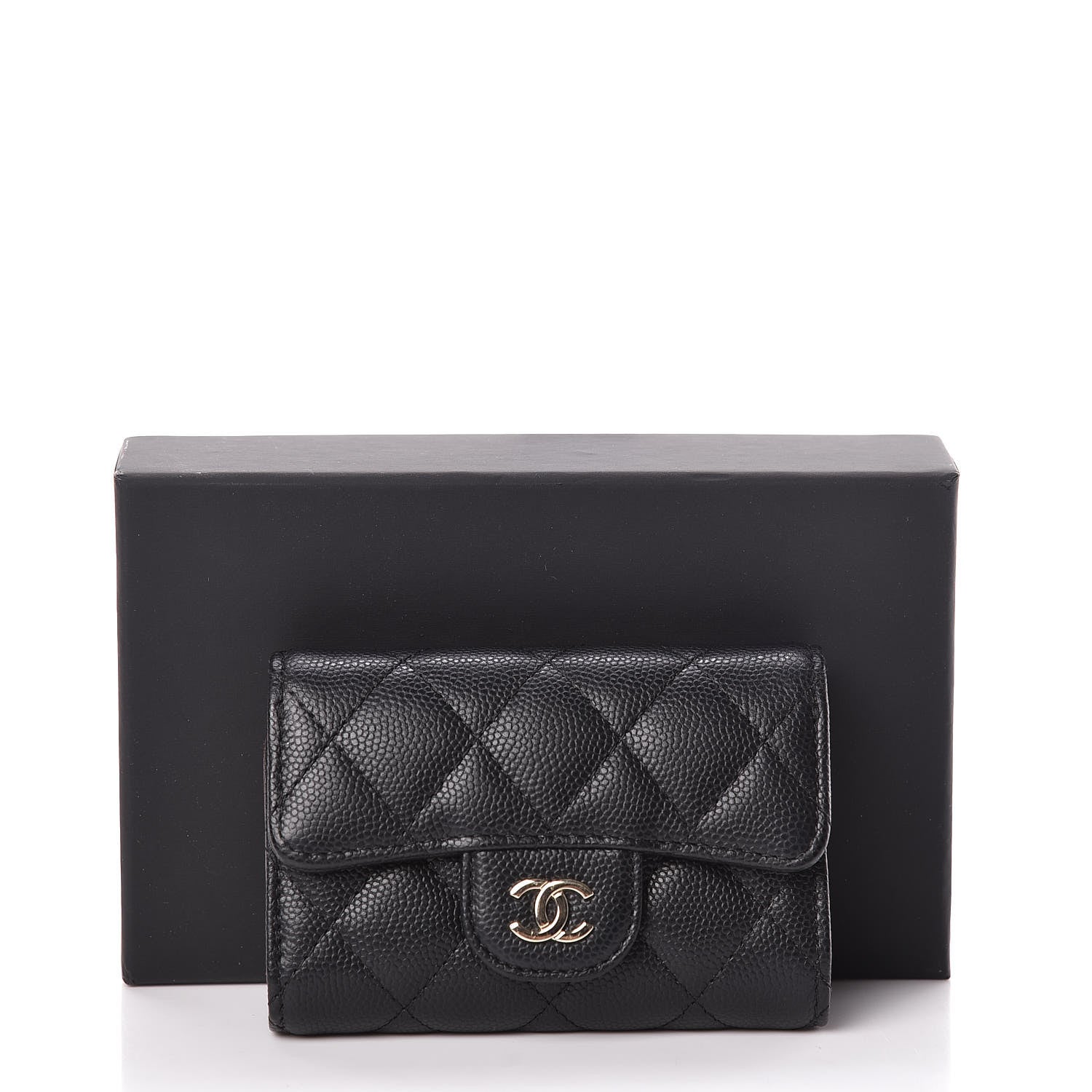 Chanel Caviar Quilted Classic 4 Key Holder Wallet Black 9 of 9