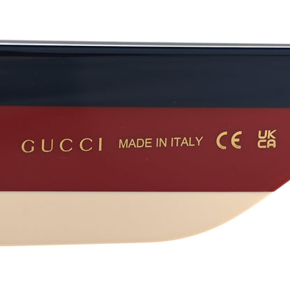 Gucci Acetate Web Oversized Frame Rectangle Sunglasses GG0276S Black Multicolor 5 of 8