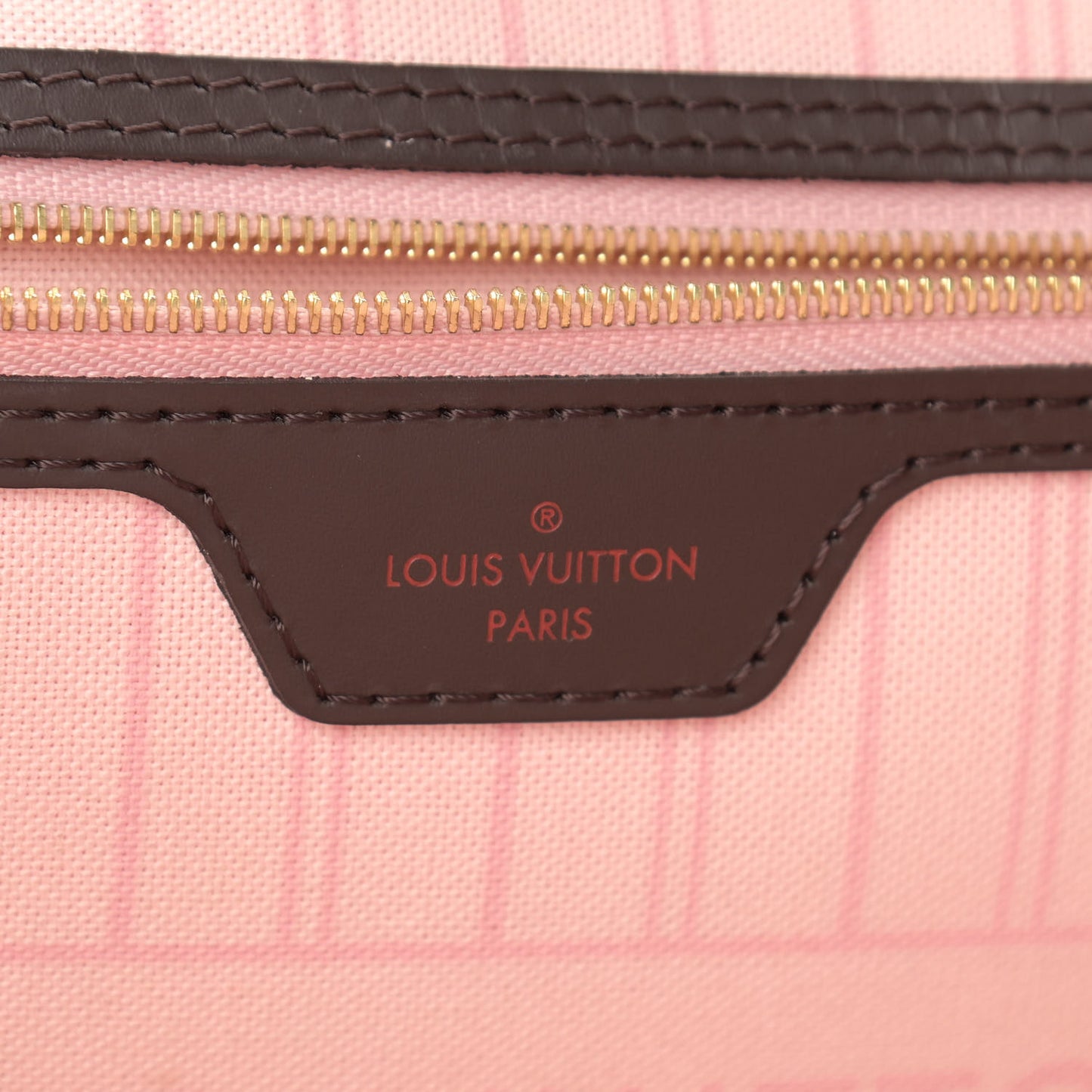 Damier Ebene Neo Neverfull MM Rose Ballerine
