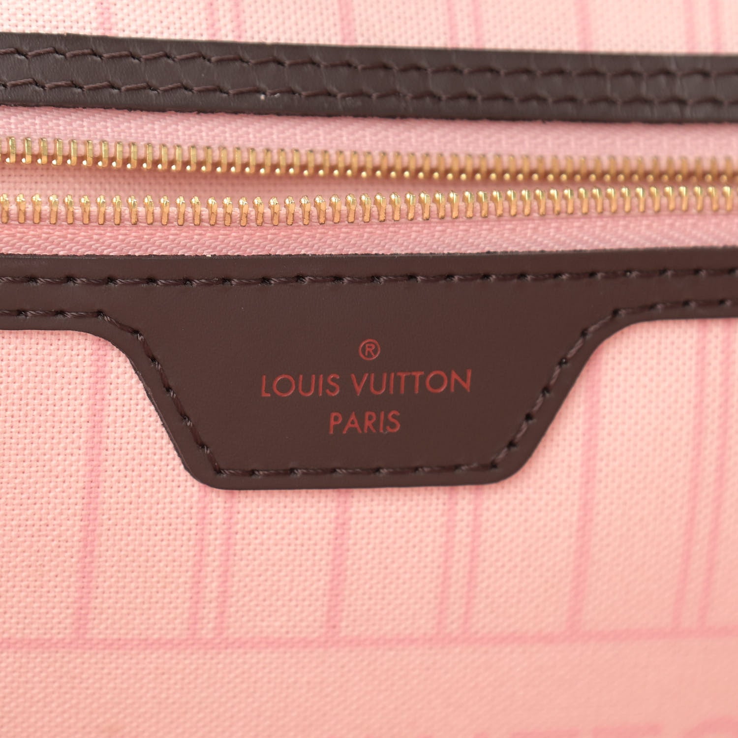 Louis Vuitton Damier Ebene Neo Neverfull MM Rose Ballerine 6 of 11