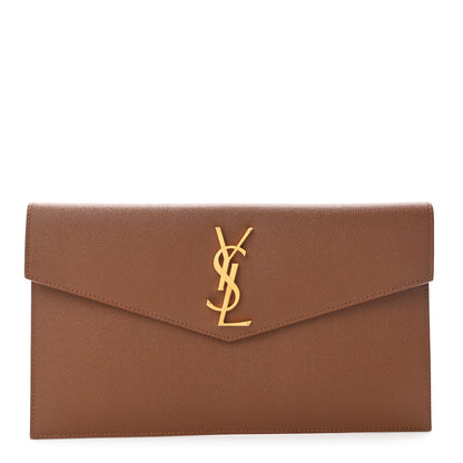 Saint Laurent Grain De Poudre Uptown Pouch Brick 1 of 8