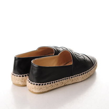 Chanel Lambskin CC Espadrilles 35 Black 4 of 7