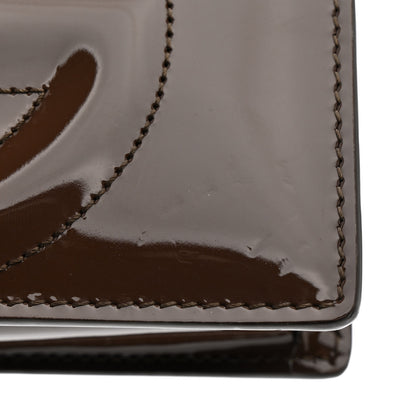 Dolce & Gabbana DOLCE GABBANA Patent DG Logo Crossbody Bag Brown 14 of 14