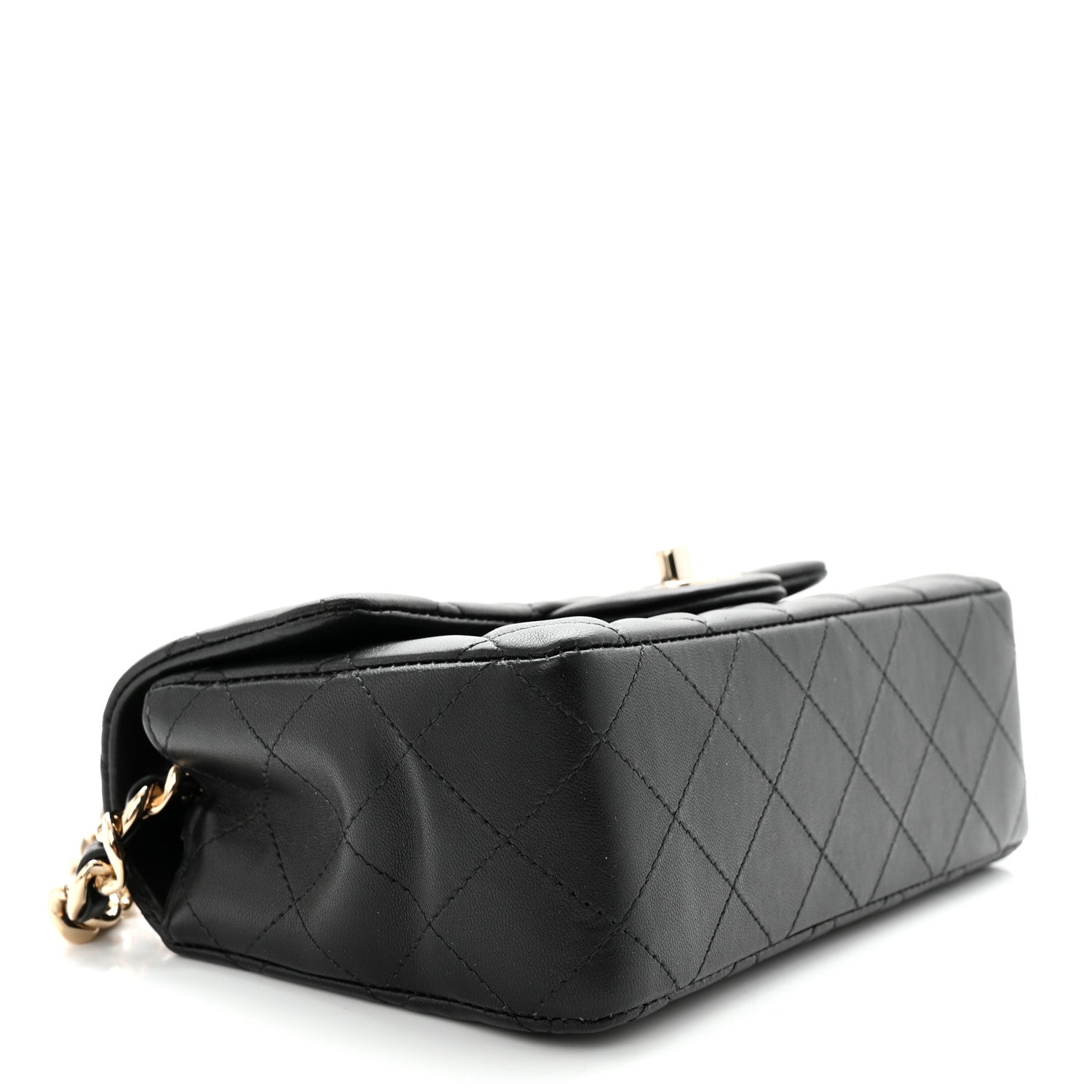 Chanel Lambskin Quilted Mini Coco Charms Rectangular Flap Black 4 of 11