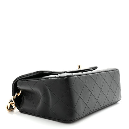 Chanel Lambskin Quilted Mini Coco Charms Rectangular Flap Black 4 of 11