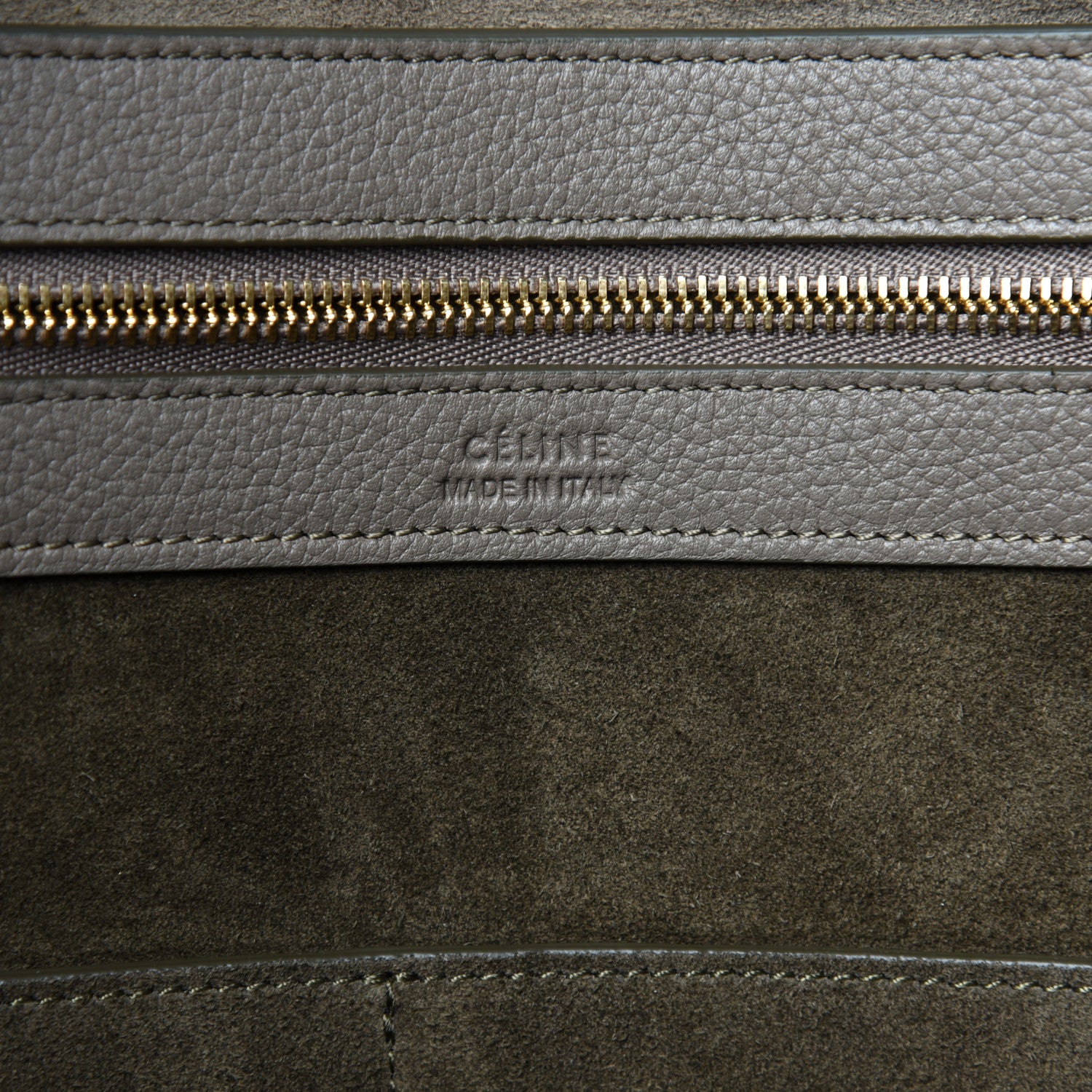 Celine Soft Grained Calfskin Small Belt Cabas Phantom Taupe 6 of 9