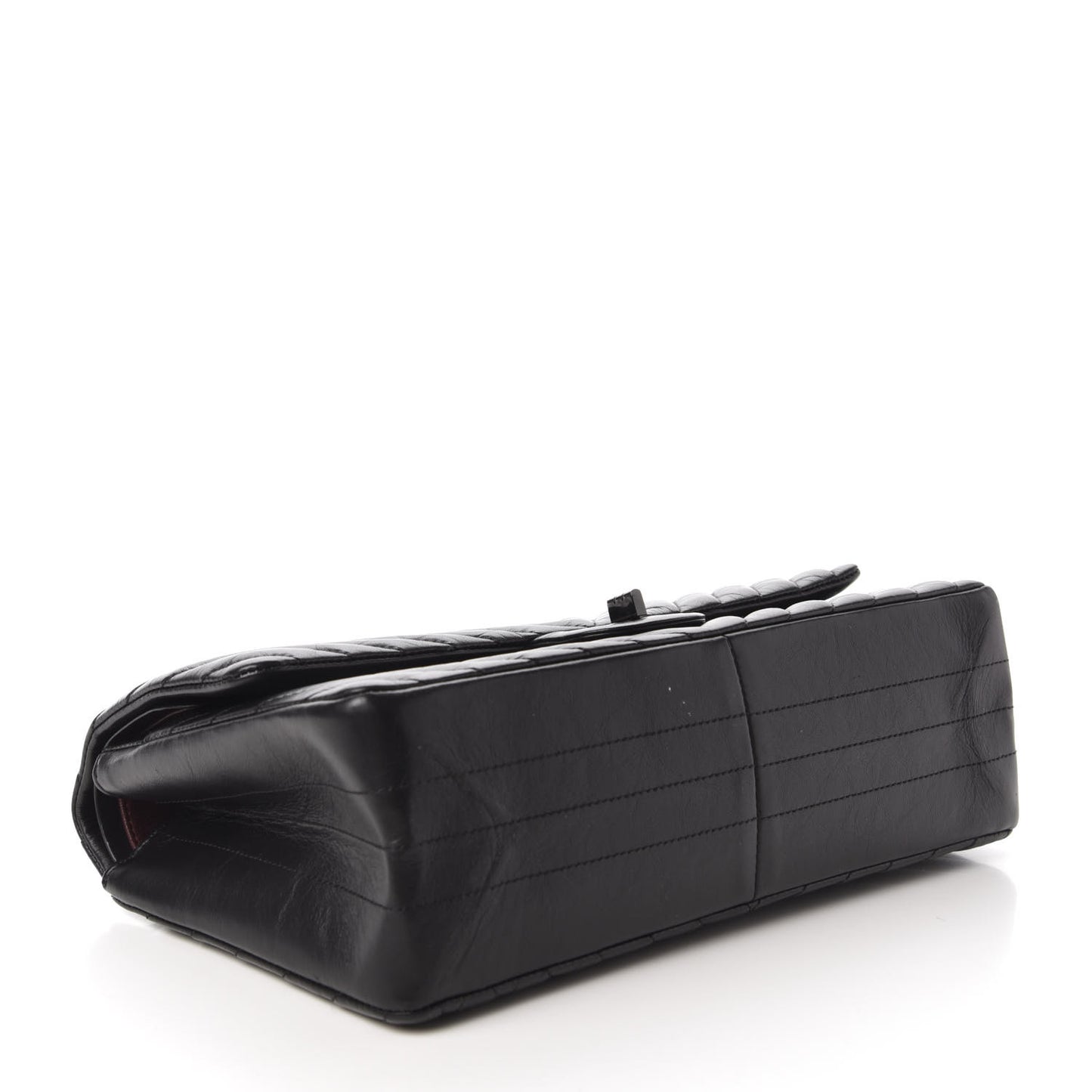 Aged Calfskin Chevron Quilted 2.55 Reissue 226 So Black