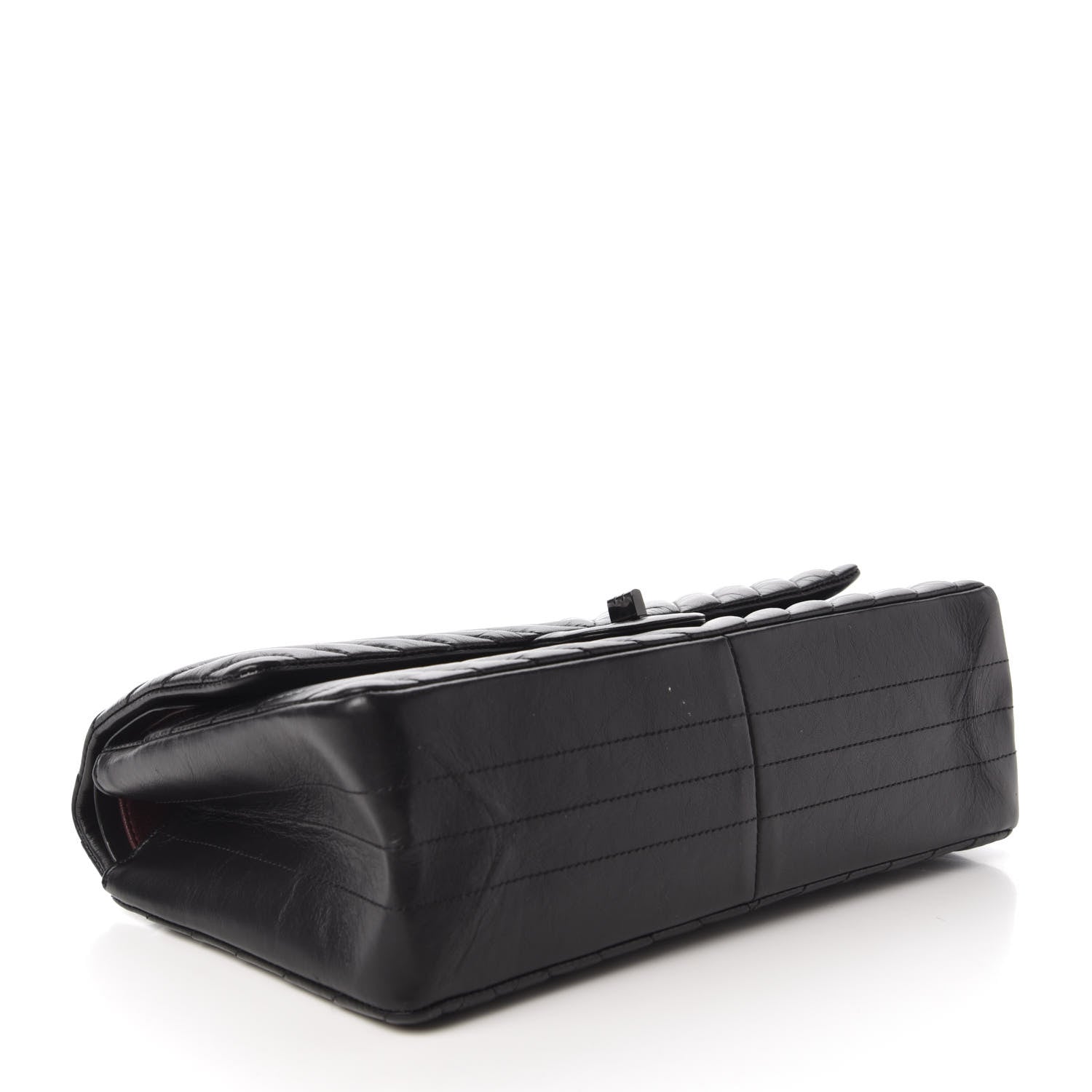 Chanel Aged Calfskin Chevron Quilted 2.55 Reissue 226 So Black 4 of 10