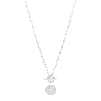 Hermes Sterling Silver Amulettes H Confettis Pendant Necklace 1 of 4