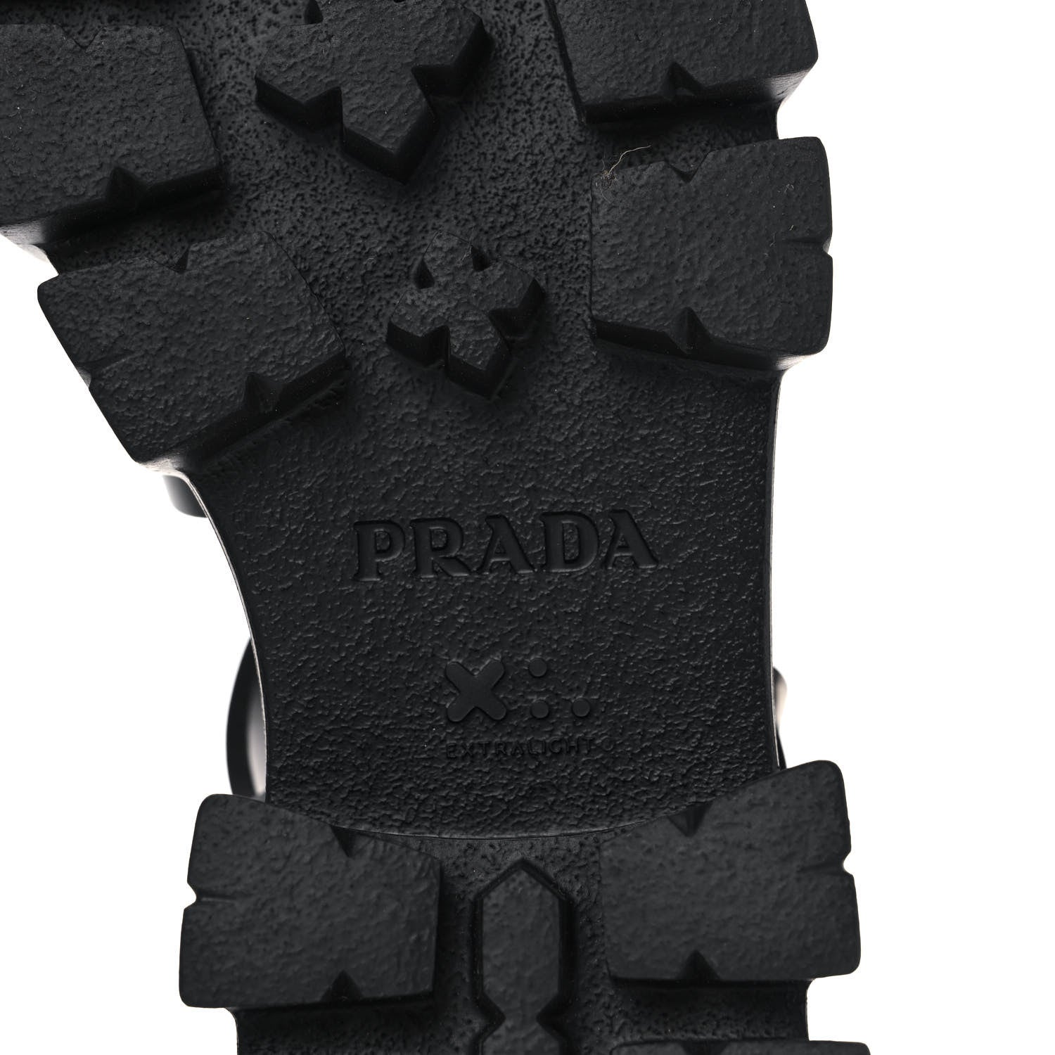 Prada Foam Rubber Triangle Logo Monolith 55mm Cage Sandals 38 Black 7 of 12