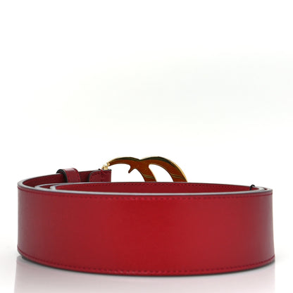 Gucci Plutone Calfskin Double G 40mm Belt 90 36 Rosso 2 of 6