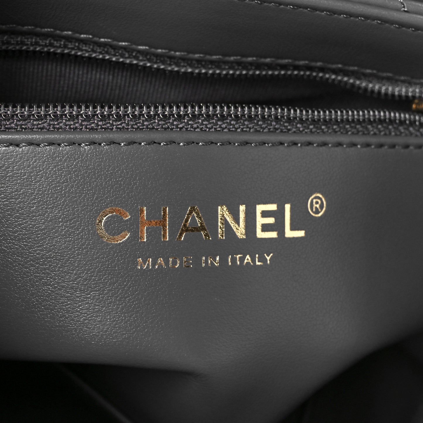 Shiny Aged Calfskin Quilted Nano Kelly Shopper Grey