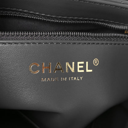 Chanel Shiny Aged Calfskin Quilted Nano Kelly Shopper Grey 6 of 11