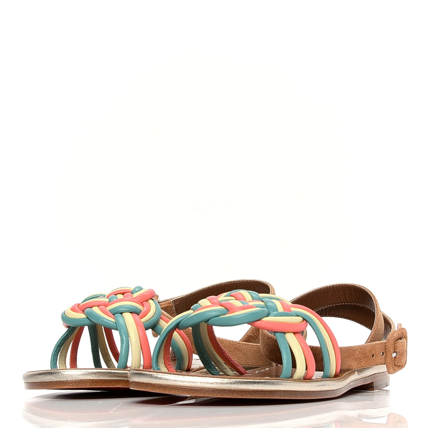 Nappa Veau Velours Ella Flat Sandal 35 Multicolor