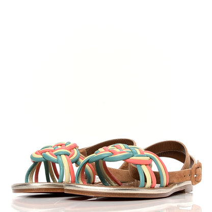 Christian Louboutin Nappa Veau Velours Ella Flat Sandal 35 Multicolor 4 of 7