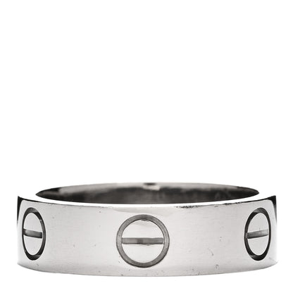 Cartier 18K White Gold 5.5mm LOVE Ring 54 6.75 3 of 3