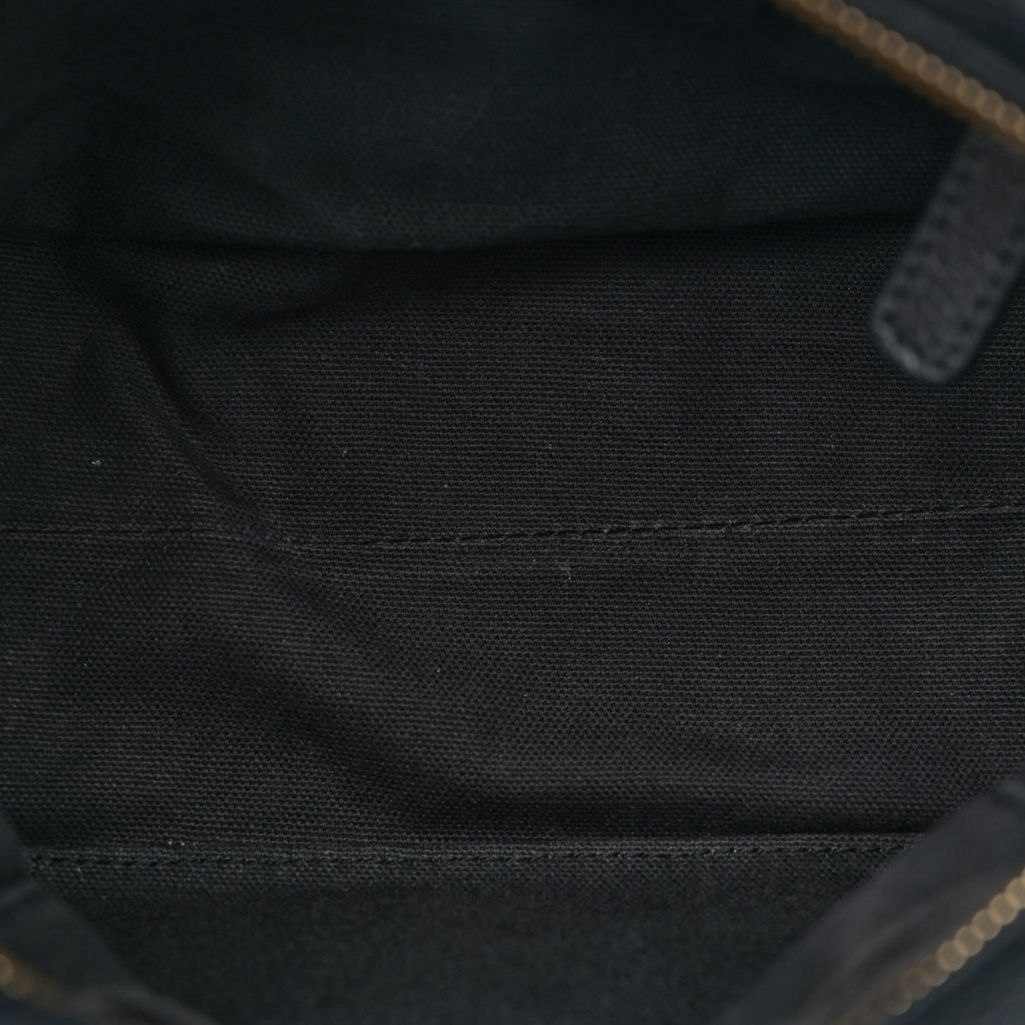 Pebbled Calfskin Mini Skull Padlock Zip Around Tote Black