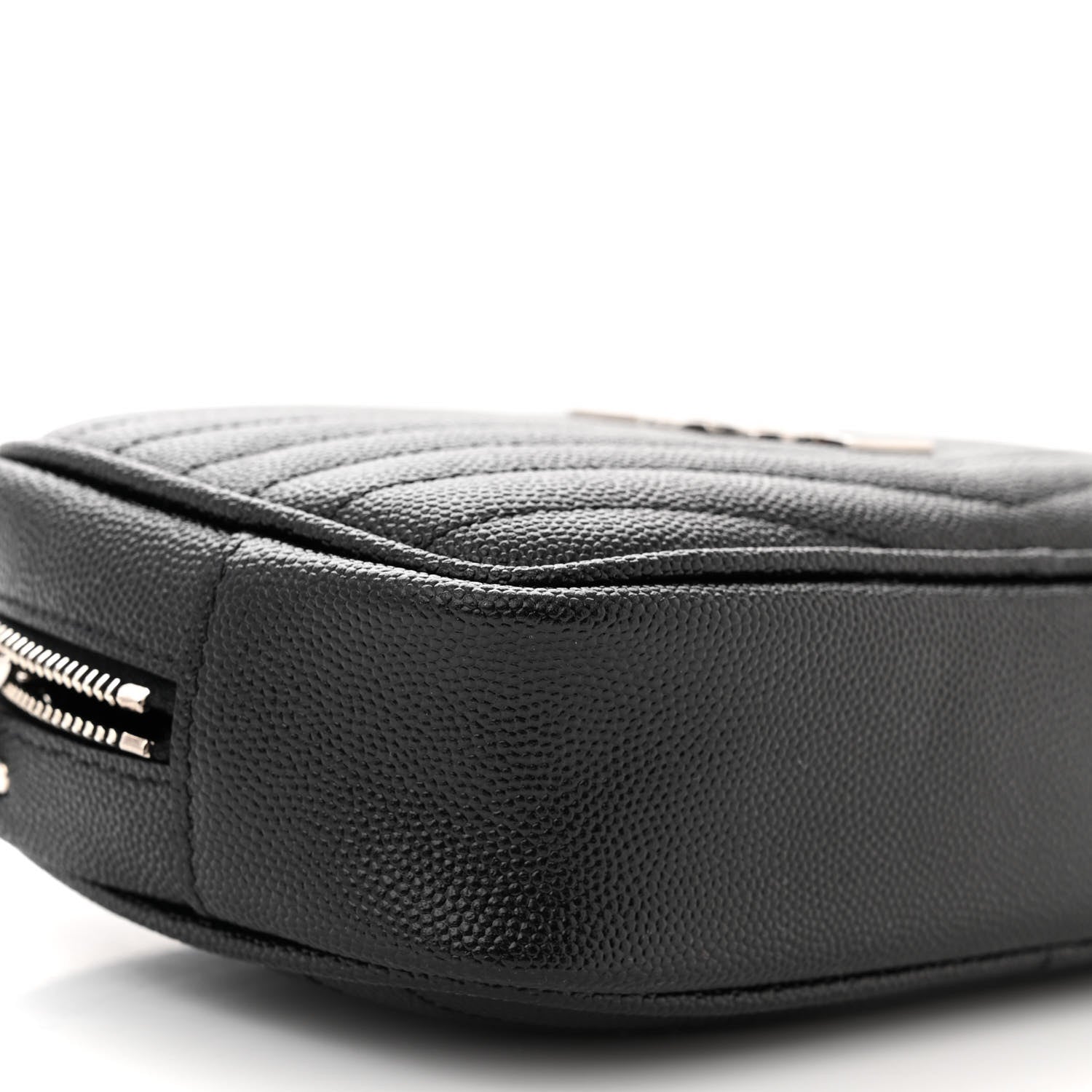 Saint Laurent Grain De Poudre Matelasse Monogram Mini Lou Camera Bag Black 9 of 10