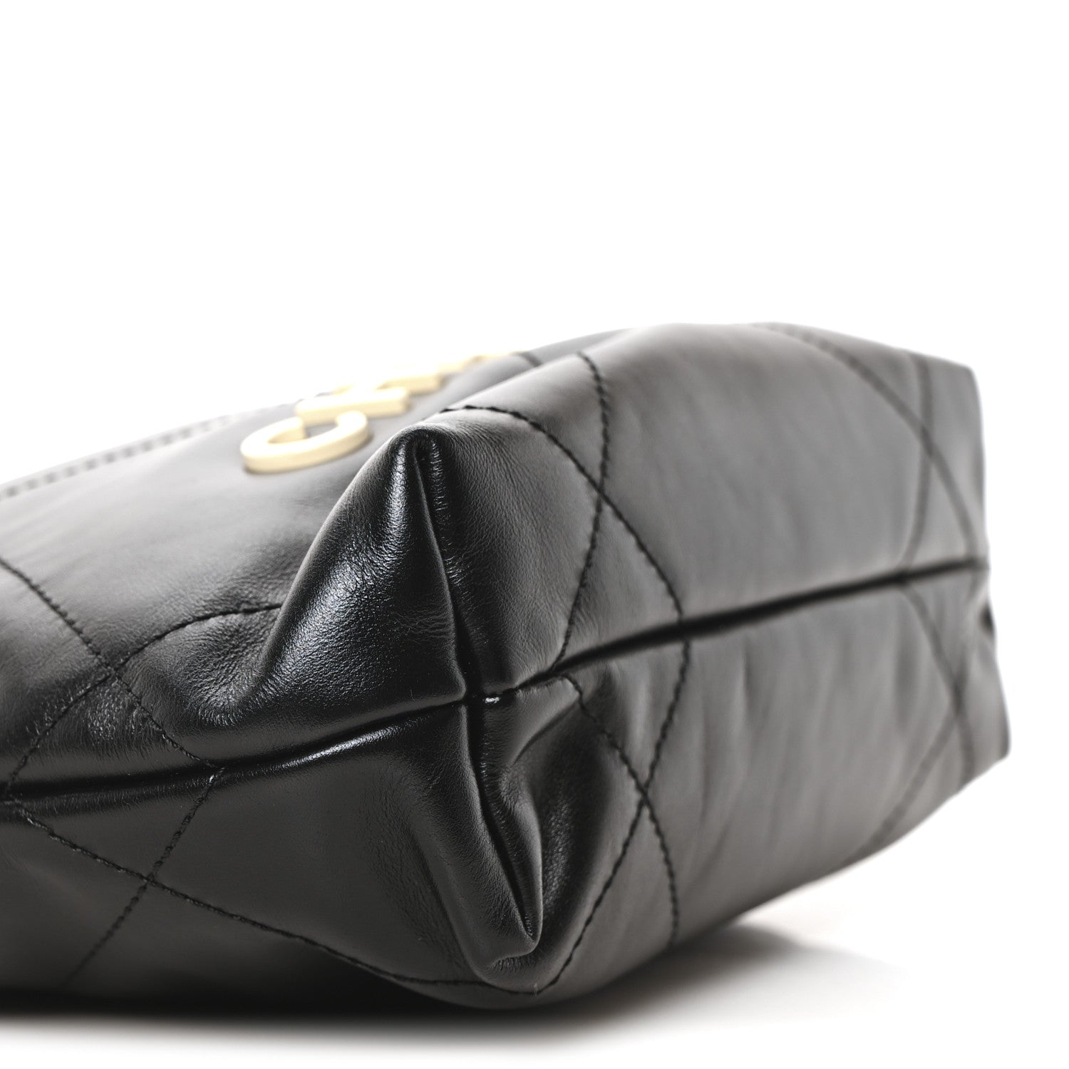 Chanel Shiny Calfskin Quilted Mini Chanel 22 Black White 9 of 10