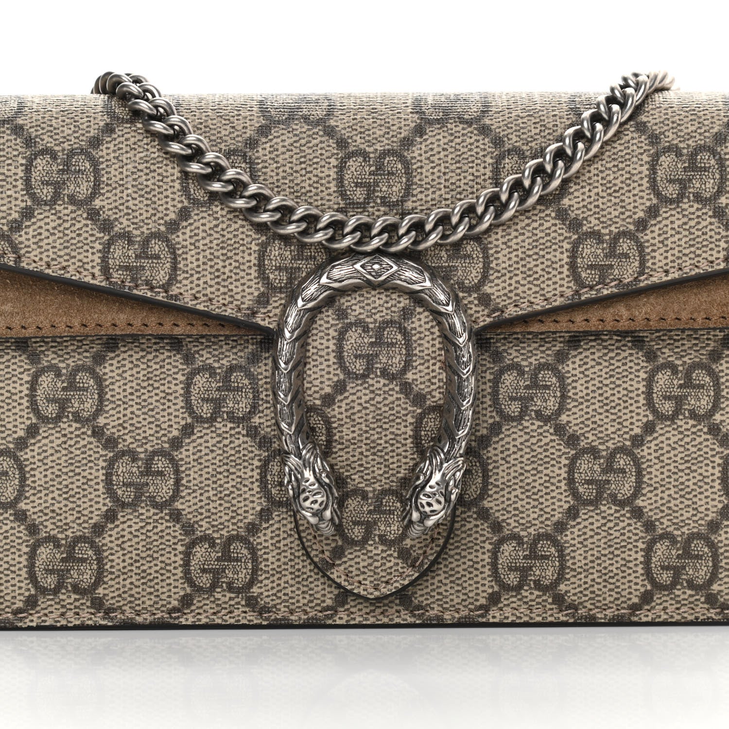 Gucci GG Supreme Monogram Super Mini Dionysus Shoulder Bag Taupe 7 of 15